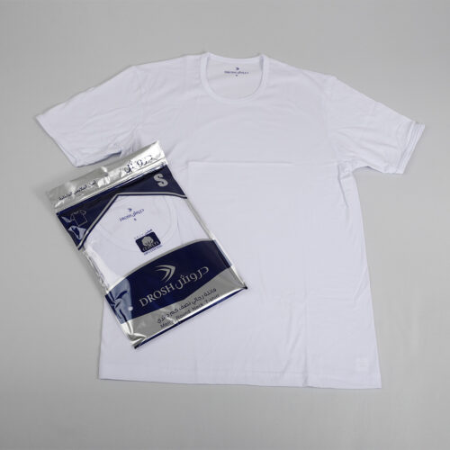 فانيلة دروش (القولة - الياقة) دائرية نص كم