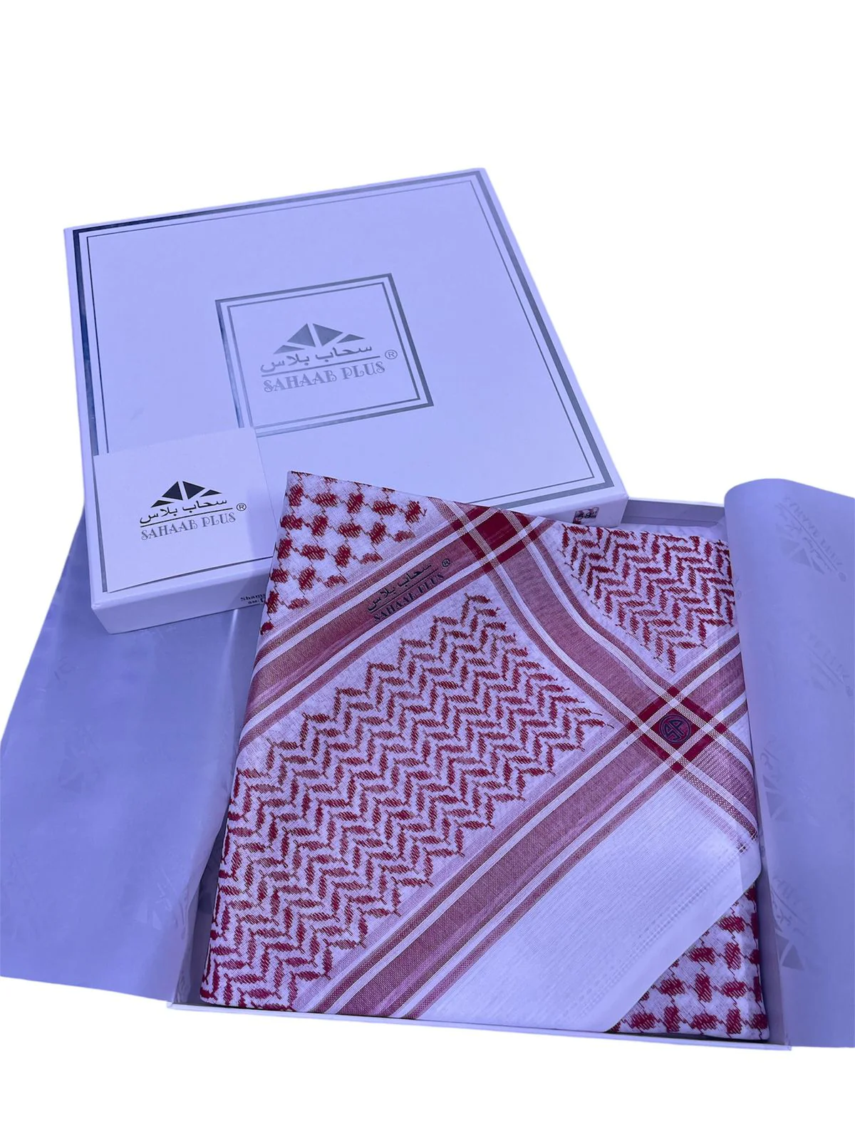 32de3265-7bf3-43dd-be33-d2bf1991459f شماغ السحاب بلاس احمر - الصورة 1