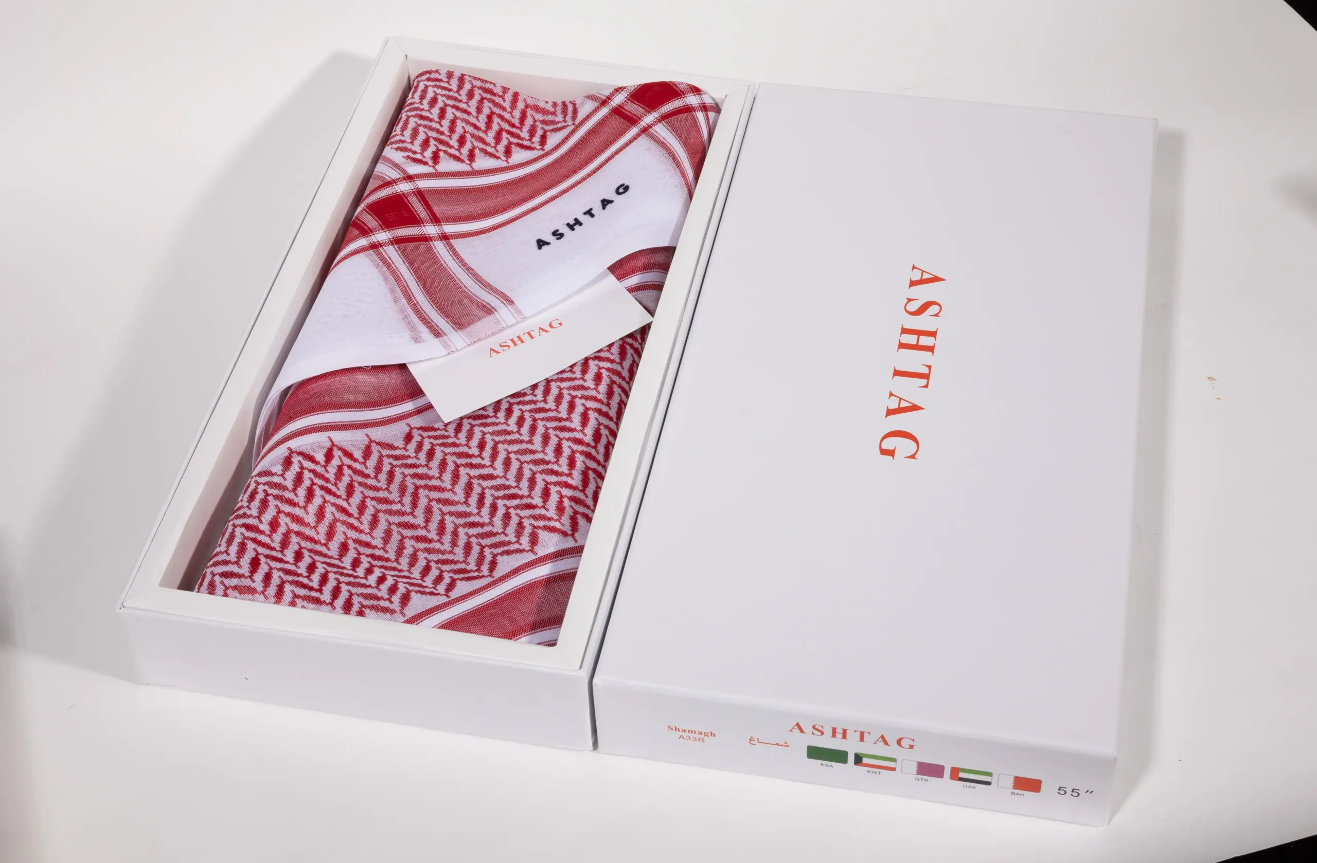 ALAA_1-27 شماغ اشتاق احمر ( A33R ) - Image 1