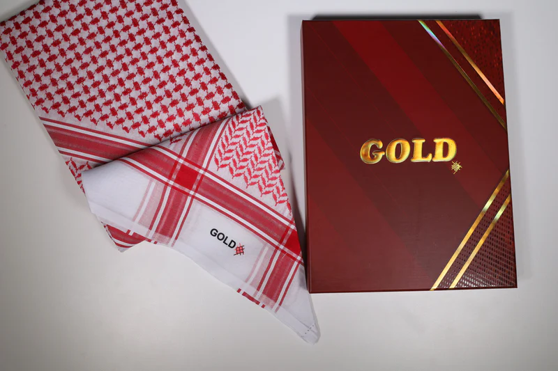 IMG_0110 شماغ GOLD احمر - الصورة 1