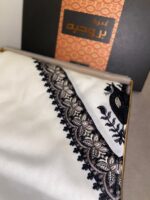 ⁦غترة  مطرز بروجيه بيج شتوي -1⁩ - الصورة ⁦3⁩