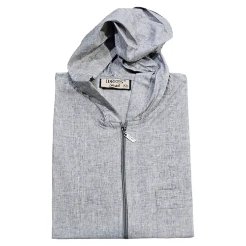 دشداشة مغربي سحاب رصاصي