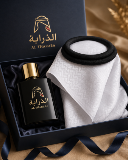 شماغ الذرابة - أبيض + عطر (الذرابة one)